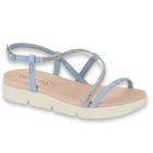 Sandalia Beira Rio Original Feminina Papete Flat Estilo Tiras Com Brilho Elegante Lancamento Fashion Casual Conforto Elegante