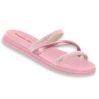 Sandalia Beira Rio Original Papete Slide Feminina Verao Rasteirinha Rasteira Chinelo Strass