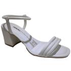 Sandália Casual Feminina Tiras Salto Grosso Dakota Z9432