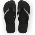 Sandália Chinelo Brasil Logo Havaianas 39/40 Coleção 23/24 Preto