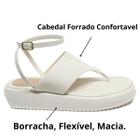 Sandália Chinelo Feminino Papete Flatform Anabela Carola SoladoConfortavel Aviador Moda Tendencia