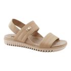 Sandália Comfortflex 2345403 Feminina Esporão Couro Elastico Conforto