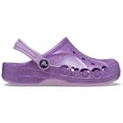 Sandália crocs baya glitter clog  orchid