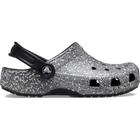 Sandália crocs classic clog glitter infantil multi/black