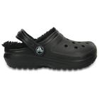 Sandália crocs classic lined clog infantil black/black
