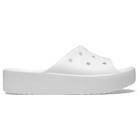 Sandália crocs classic plataform slide white