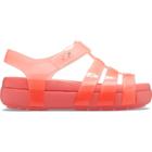 Sandália crocs splash glossy fisherman neon watermelon