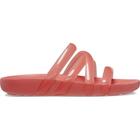 Sandália crocs splash glossy strappy sandal neon watermelon