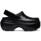 Sandália crocs stomp high shine clog black