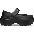 Sandália crocs stomp mary jane black/black