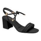 Sandalia Dakota Z9433 Salto Grosso Baixo De Amarrar Leve Feminino