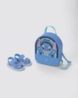 Sandália de Bebê Azul com Mochila Disney Grendene Kids