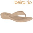 Sandalia de Dedo RasteiraTamanco Feminino Conforto com Salto Anabela Linha Conforto Beira Rio