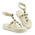 Sandália Fashion Feminina com Fivela Ajustável Ecológico Desfile com Estilo