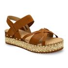 Sandália Fem Bottero Couro Flatform Marrom Caramelo 364202-4