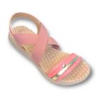 Sandália Fem Dijean Papete Casual Rosê/Dourado 70009-786