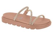 Sandalia Fem. Uso Comum C/ Sola Sint. Cabedal Textil 6459.118