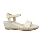 Sandalia Feminina Anabela Moleca Casual Fecho Fivela