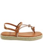 Sandália Feminina Casual Dia a Dia FlatForm com Strass Sua Cia 8326.15175