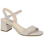 Sandália Feminina Casual Moleca Salto Bloco Médio 5496 101