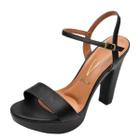 Sandalia Feminina Casual Salto Alto Meia Pata Metalizado Vizzano 6292.200