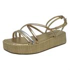 Sandalia Feminina Conforto Flat Via Marte 23-18404