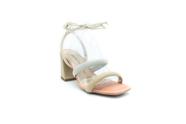 Sandália feminina dakota z9451 - nude granola/branco off