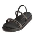 Sandalia Feminina Flat de Brilho Calce Facil Dakota Y3013