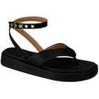 Sandália Feminina Flat Papete Fivela Tornozelo Vizzano 6506.103.7286