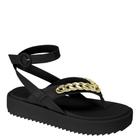 Sandália Feminina Flatform Amarrar Tornozelo Moleca 5489.110