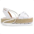 Sandalia Feminina FlatForm de Amarrar Corda Original Plataforma Samdar