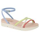 Sandália Feminina Flatform Jeans Branco Off Menta Beira Rio 8387.532