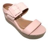 Sandália Feminina Flatform Vizzano 6407.102 Pêssego Pelica/Verniz 36