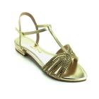 Sandália Feminina Lady Lizzy 9031-2024 - Dourado