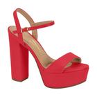 Sandália Feminina Meia Pata Pelica Vermelho Vizzano 6282.455