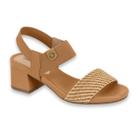 Sandalia Feminina Modare Elastico Canelado/Floather Nature Color Ref: 7187.100