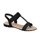 Sandalia Feminina Modare Nature Elastico Preto