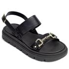 Sandália Feminina Moleca Papete Flat Tratorada 5504-107