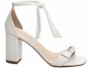 Sandália Feminina Off White Salto Grosso FST025G