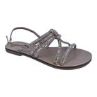 Sandália Feminina Rasteira Casual Scarpetti Rr-2410 Marfim