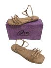 Sandália feminina rasteiras adx shoes sola quadrada 0325