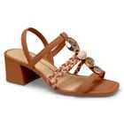 Sandália Feminina Salto Bloco Mascavo Dakota Y8211-0001