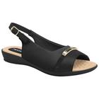 Sandália Feminina Slingback Preto Piccadilly 500380-11