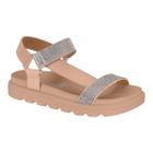 Sandalia Feminina Vizzano 6459.121 Papete Plataforma Flat Casual