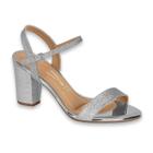 Sandalia Feminina Vizzano Moda Festa Glitter Mini Shine/Metal Glamour Ref: 6262.474