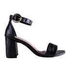 Sandália Feminina Zariff 6059-466 Preto Verniz