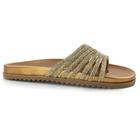 Sandália Flat Feminina Cazzualen Dourado BK330