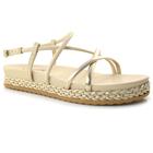 Sandália Flat Feminina Via Marte Creme 23-10408-01