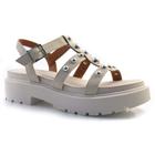 Sandália Flat Feminina Vizzano Off White 6499.110.7286