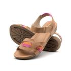 Sandália Flatform Goa em Couro Gales Camel - 14285GC